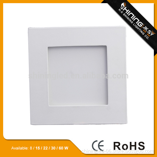 8W recessed led mount ceiling panel light